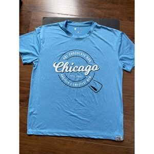 Ventures Endurance Hot Chocolate Run Chicago Blue Performance Shirt Mens XXL